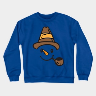 Snowman Face Crewneck Sweatshirt